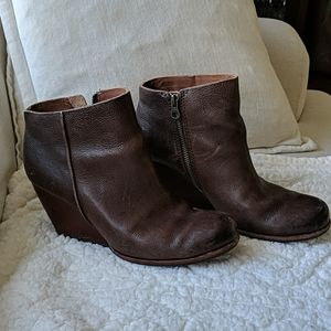 Kork-Ease Brown Leather 'Natalya' Booties